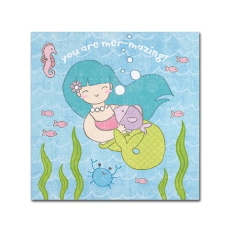 Moira Hershey 'Magical Mermaid II' Canvas Art,35x35